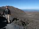 Tongariro Alpine Crossing: Markus zwischen Soda Springs und South Crater (23. Nov.)