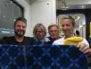 Markus, Mama, Papa und ich in der Southern Line der Auckland Transport Urban Rail (27. Nov.)