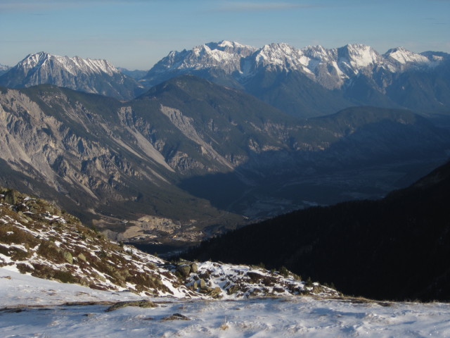 Inntal von der Bergstation der Panoramabahn aus