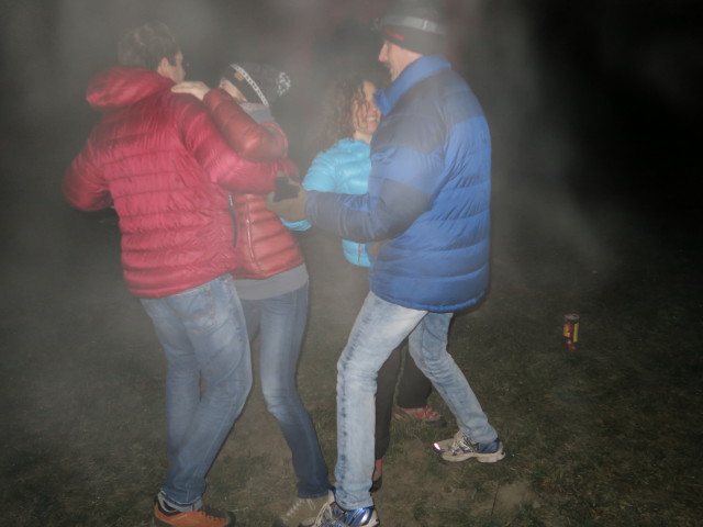 Andreas, Birgit, Anabel und Wolfgang am Lahnerberg