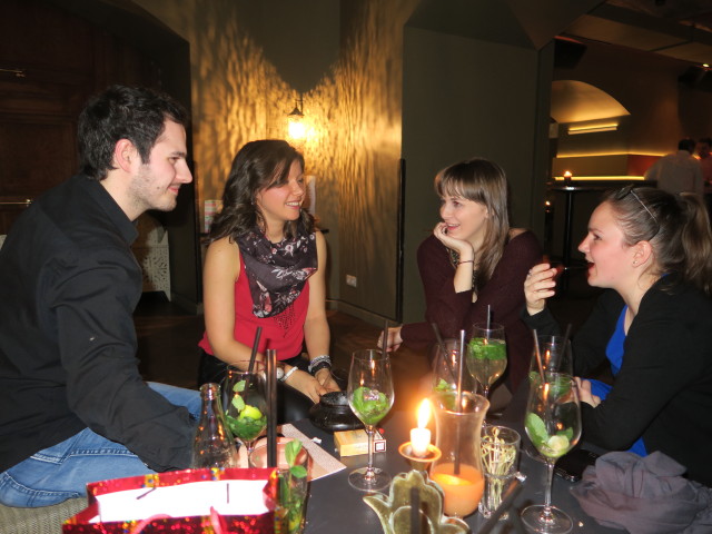 Michael, Daniela, Pia und Lena im Aux Gazelles