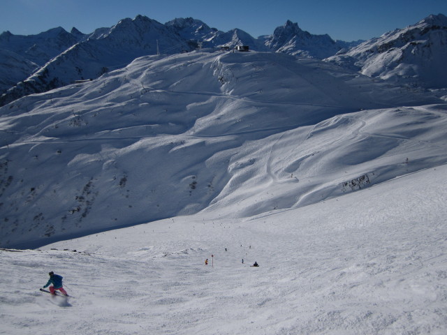 Rosie und Markus auf der Skiroute 'Schindlerkar Steilhang'