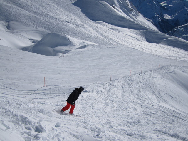 Markus neben der Valfagehrjochpiste