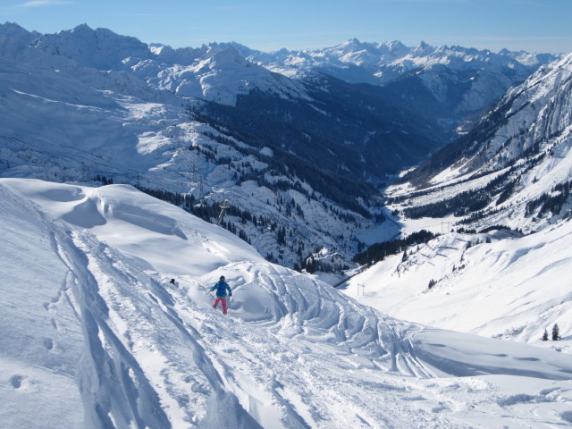 Rosie neben der Skiroute 'Pfannenköpfe'