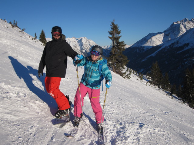 Markus und Rosie auf der Faschpiste