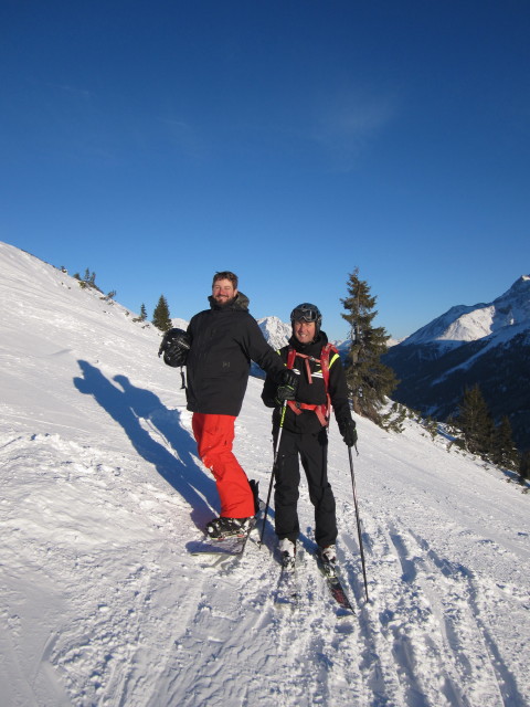 Markus und ich auf der Faschpiste