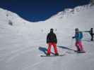 Markus und Rosie auf der Skiroute 'Schindlerkar'