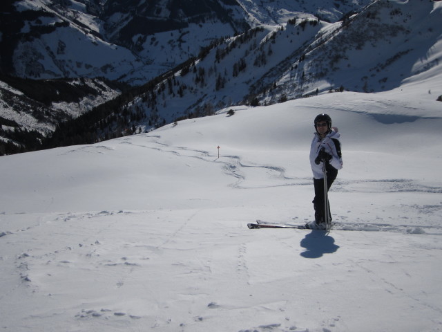 Ronald auf der Skiroute Heuwand-Steilhang