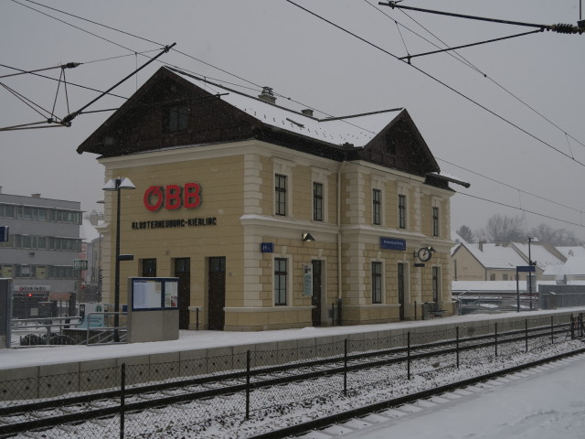 Bahnhof Klosterneuburg-Kierling, 173 m (23. Jän.)