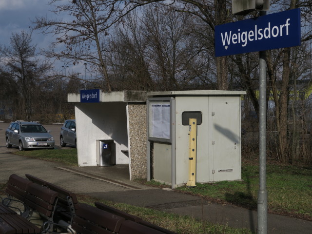 Bahnhof Weigelsdorf, 203 m (29. Jän.)