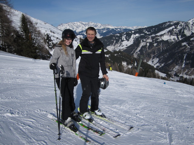 Conny und ich auf der Piste Waldalm - Kreuzboden