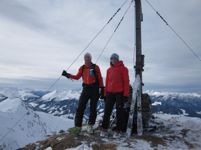 Ich und Martina am Standkopf, 2.241 m