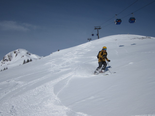 Henryk auf der Skiroute Katstall (20. Feb.)