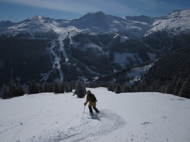 Henryk auf der Skiroute Katstall (20. Feb.)