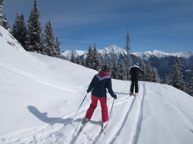 Beate und Thomas auf der Skiroute Katstall (20. Feb.)