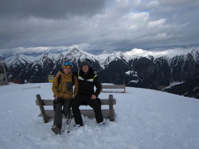 Henryk und ich am Stubnerkogel, 2.246 m (21. Feb.)