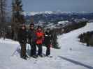 Susanne, Michael, Erich und ich auf der Spathkogelabfahrt