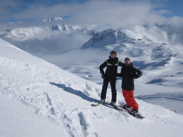 Ich und Markus auf der Piste Fresse (6. März)