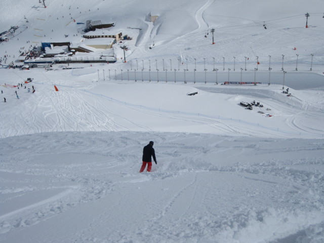 Markus neben der Piste Carline (6. März)