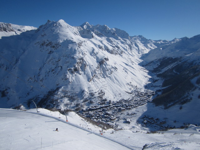 Markus auf der Piste Face de Bellevarde (7. März)