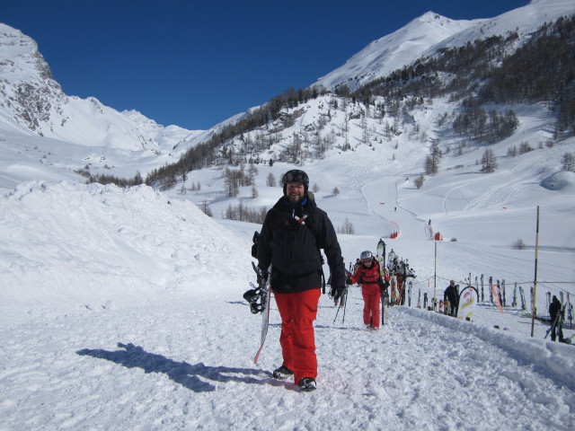 Markus bei der Talstation der Telepherique Fornet (7. März)