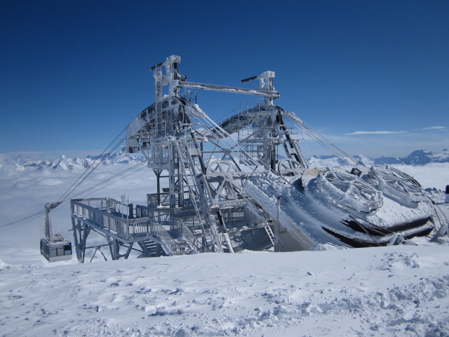 Bergstation der Telepherique Grande Motte, 3.456 m (8. März)