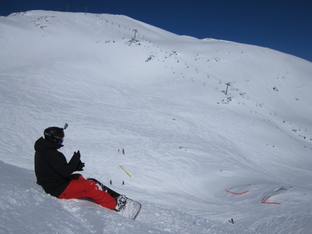 Markus neben der Piste Leisse (8. März)