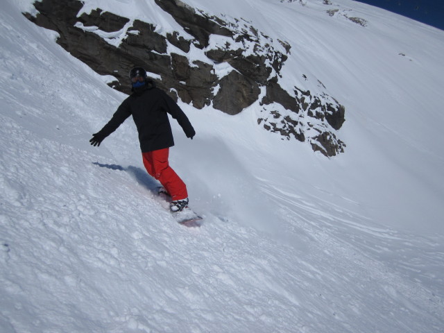 Markus neben der Piste Leisse (8. März)