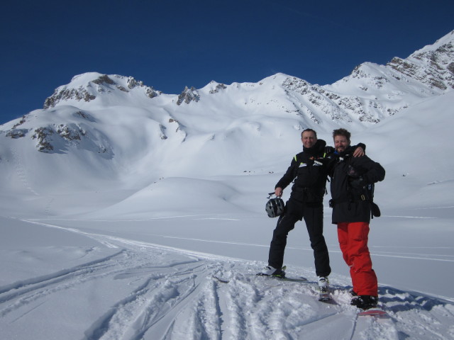 Ich und Markus im Vallon de la Sache (9. März)