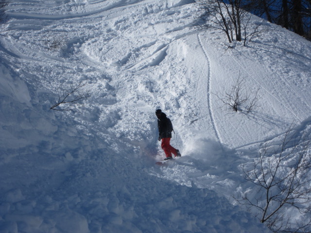 Markus neben der Piste Sache (9. März)