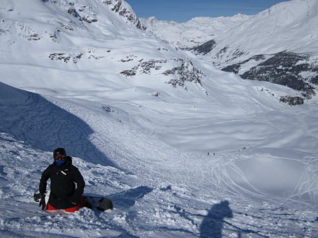 Markus neben der Piste Sache (9. März)