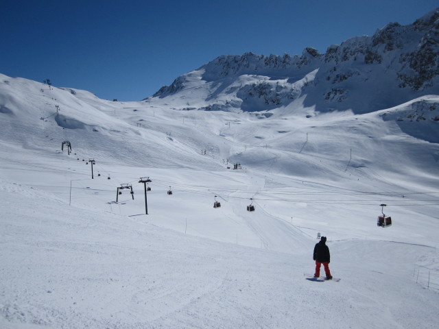Markus auf der Piste Pyramides (10. März)