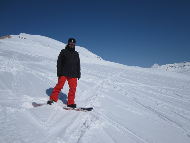 Markus auf der Montagne du Charvet (12. März)