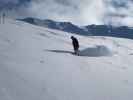 Markus neben der Piste Campanules (6. März)