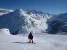 Markus auf der Piste Face de Bellevarde (7. März)