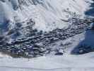 Val d'Isère von der Piste Face de Bellevarde aus (7. März)