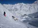 Markus neben der Piste Vallon (7. März)