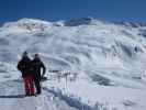 Markus und ich bei der Bergstation des Telesiege Cema (7. März)