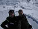 Markus und ich bei der Bergstation des Telesiege Cema (7. März)