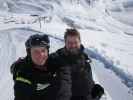 Markus und ich bei der Bergstation des Telesiege Cema (7. März)