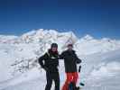 Ich und Markus bei der Bergstation des Teleski Signal (7. März)