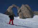 Markus auf der Piste Aiguille Percée (8. März)