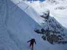 Markus neben der Piste Sache (9. März)