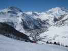 Val d'Isère von der Piste Germain Mattis aus (10. März)