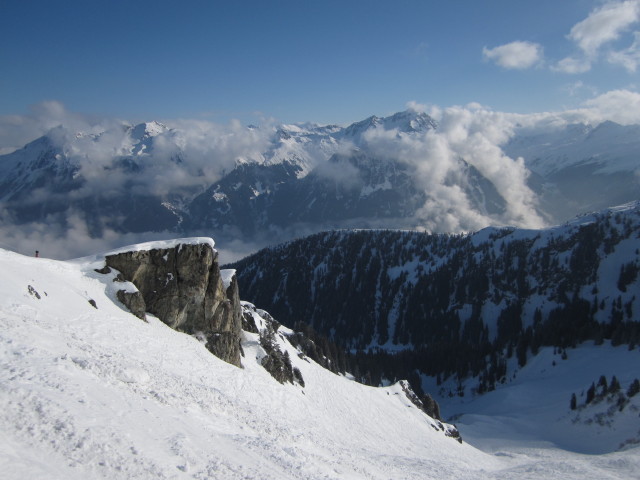 von der Bergstation der Valiserabahn Richtung Nordosten