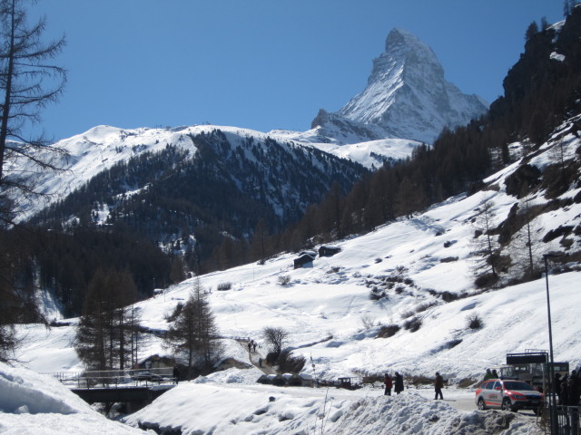 Matterhorn von Zermatt aus (19. M&auml;rz)