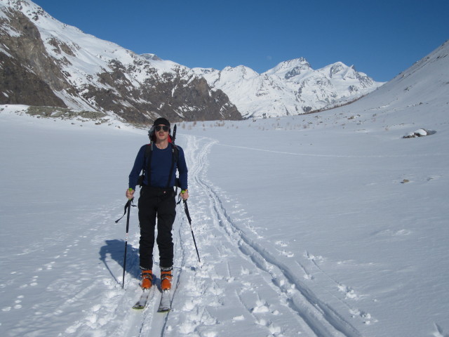 Herbert zwischen Obere Stafelalp und Zmuttgletscher (19. März)