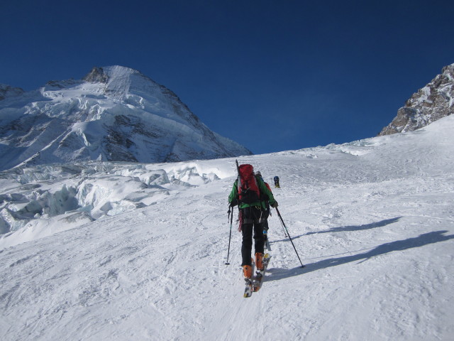 Herbert, Anabel und Wolfgang am Tiefmattengletscher (20. März)