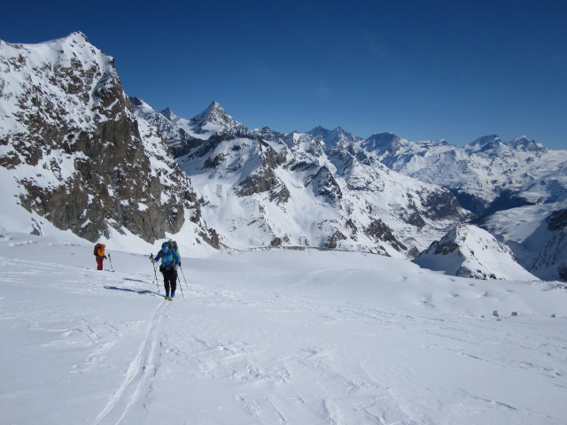 Birgit und Erich am Stockjigletscher (20. M&auml;rz)