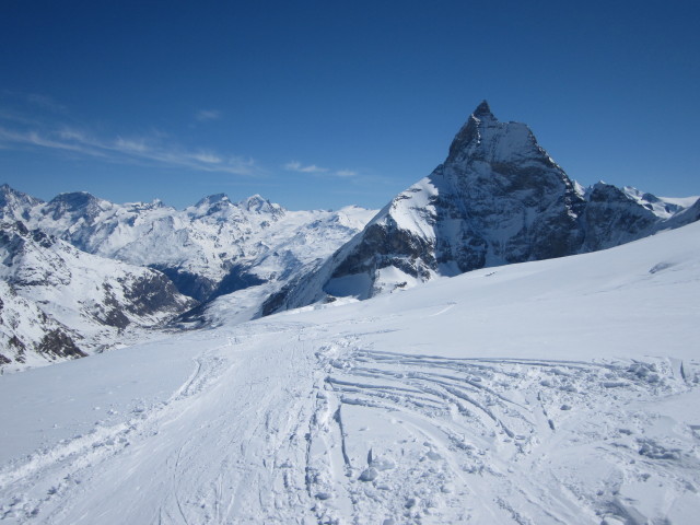 Matterhorn vom Stockjigletscher aus (20. M&auml;rz)